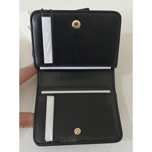 New Marc Jacobs Logo Compact Wallet Black Multi - Picture 5 of 5